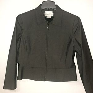 Jones Wear Size 14 stretch zipper it gray jacket